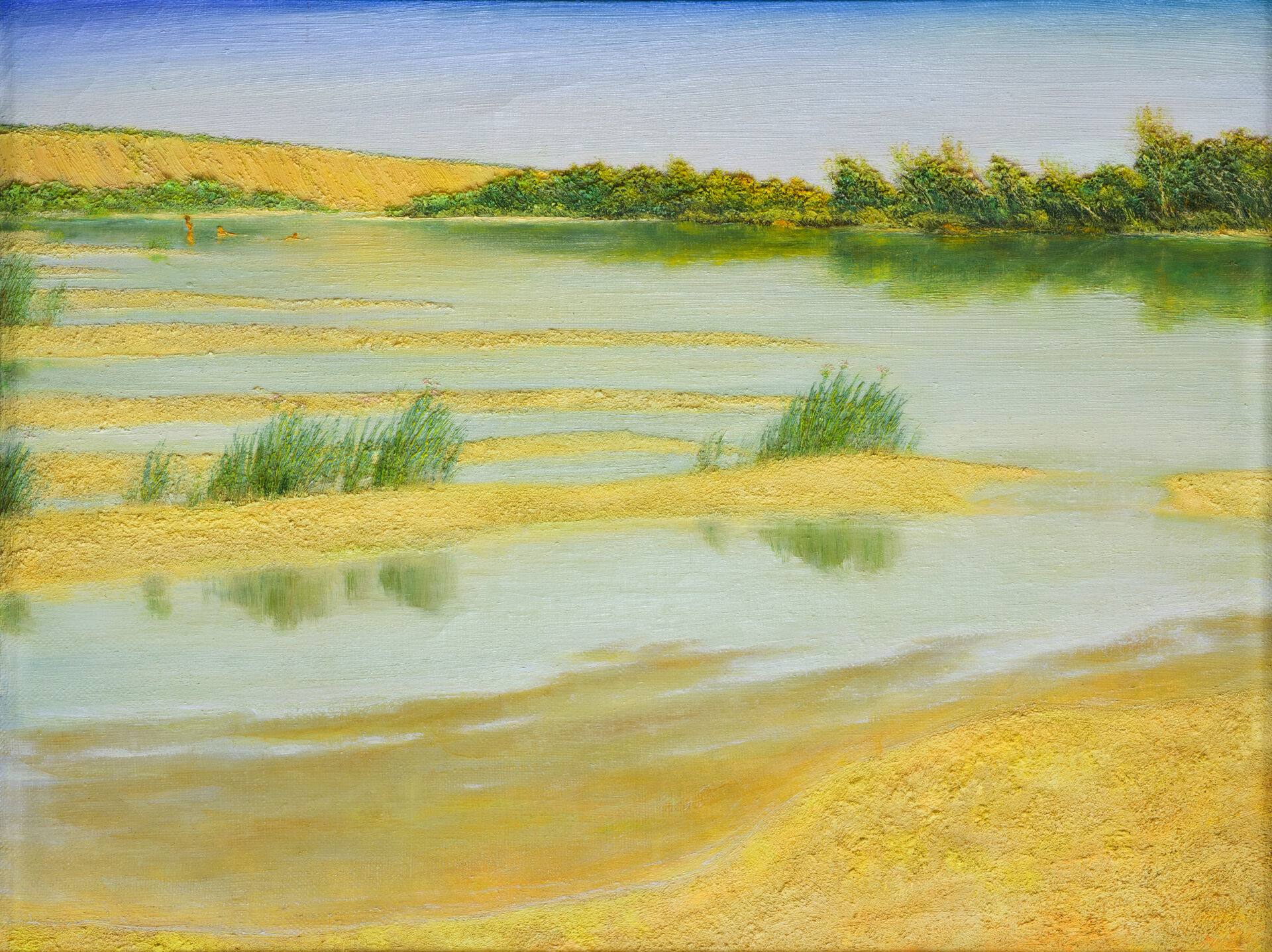 «Лагуны и отмели (Лебяжий яр)» (х., м.), 63 х 83, 2004 г. 