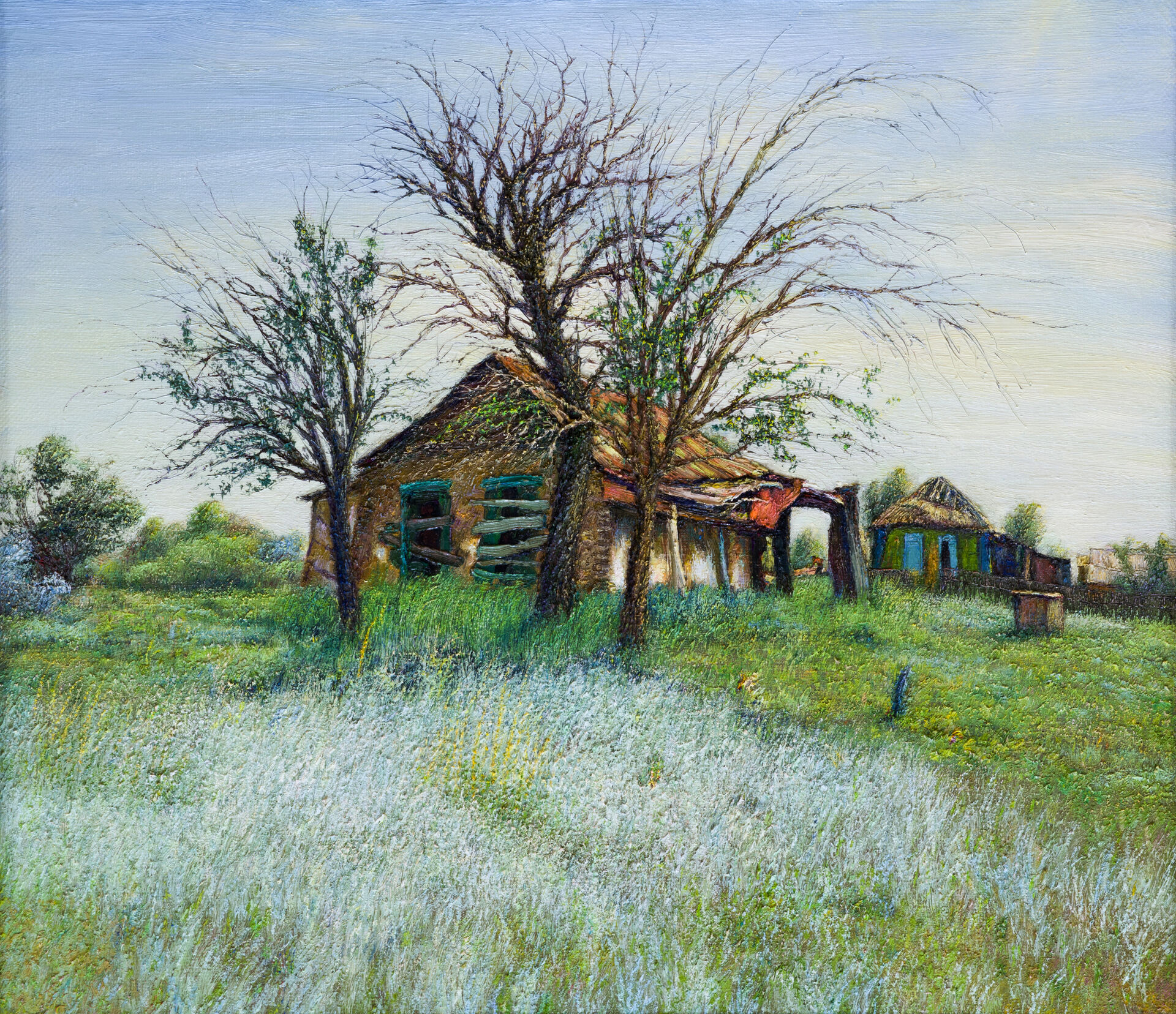 «Станица Еланская. Баз. Полынь» (х., м.), 63 х 73, 2017 г.