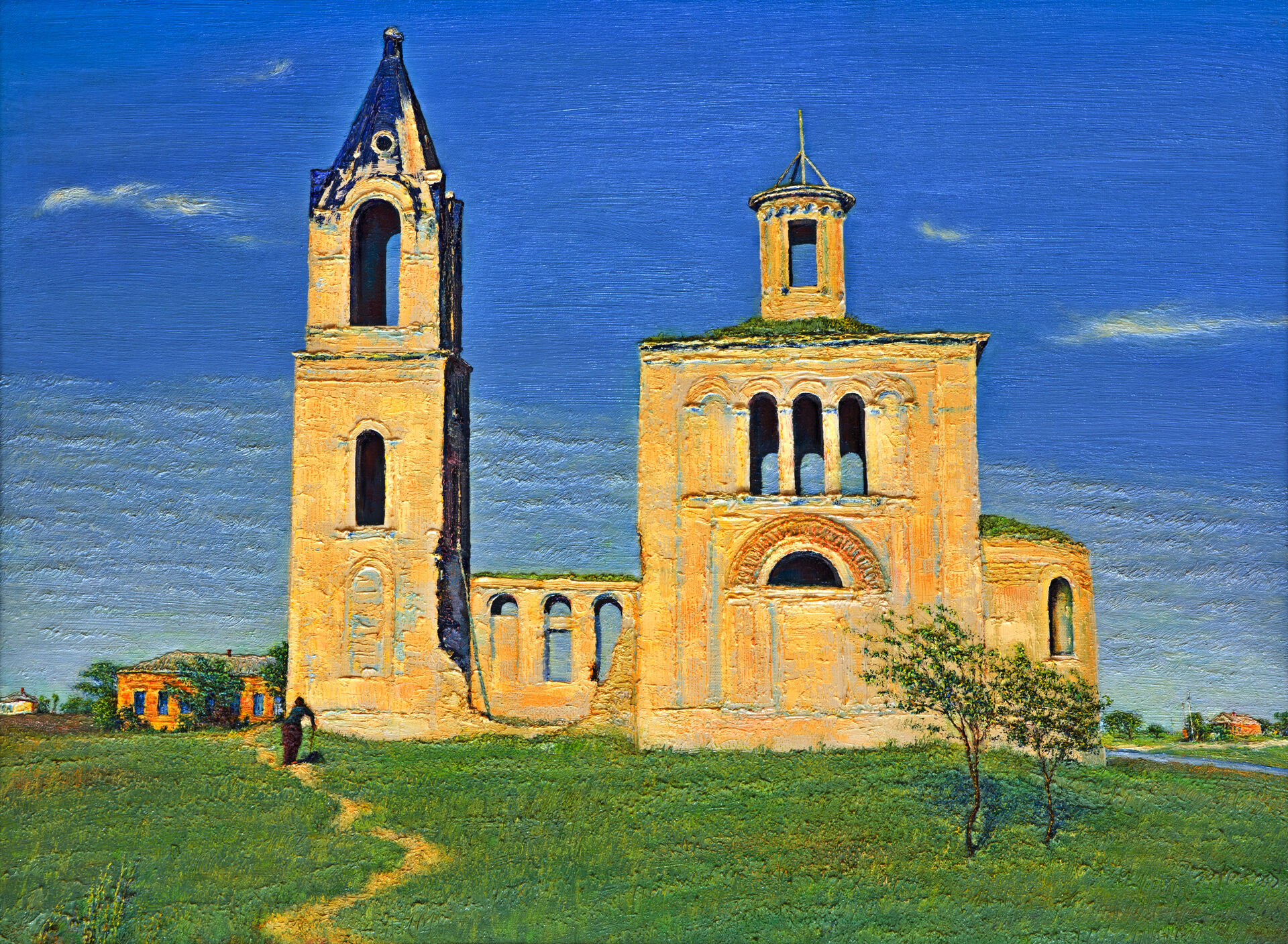 «Дорожка к храму» (х., м.), 57 х 77, 2015 г. 