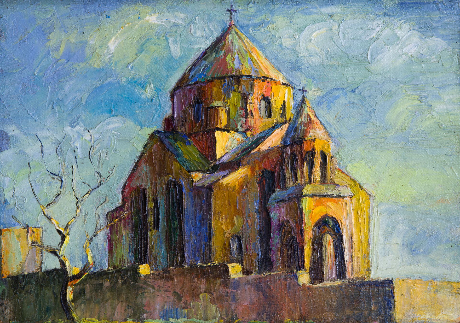 «Храм Святой Рипсиме» (к., м.), 23 х 33, 1973 г.