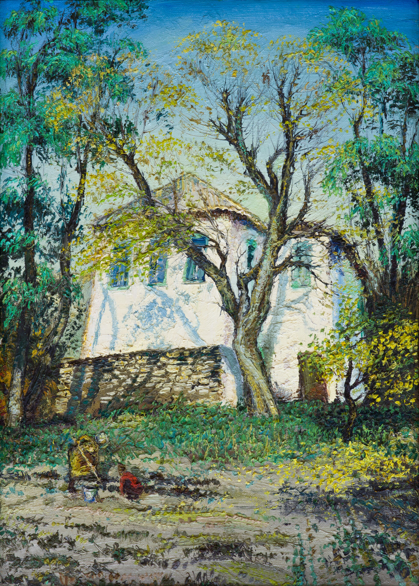 «Домик в низине» (х., м.), 71 х 51, 1981 г. 