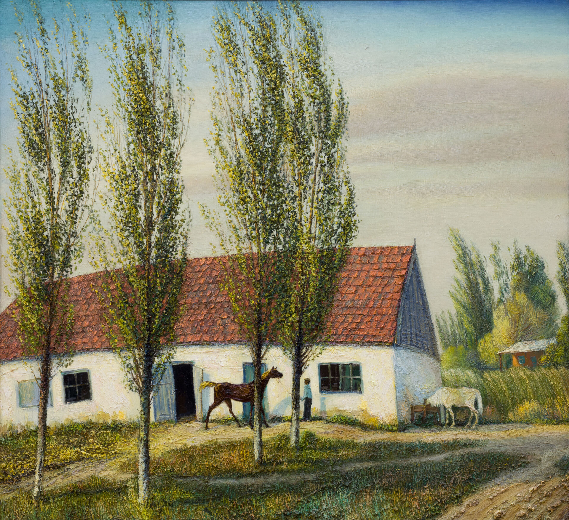«Конюшня» (х., м.), 81 х 88, 1987 г. 