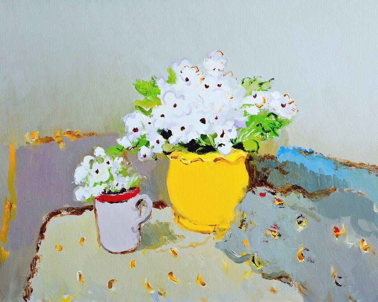 «Жёлтая ваза», холст, масло, 67 × 85 см 2017 г.