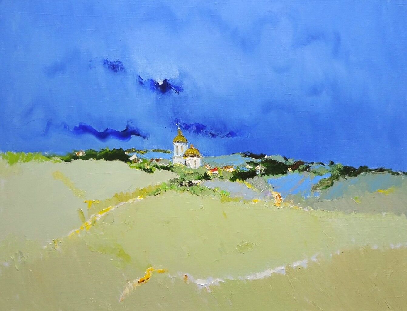 «За селом», холст, масло, 65 × 87 см 2017 г 
