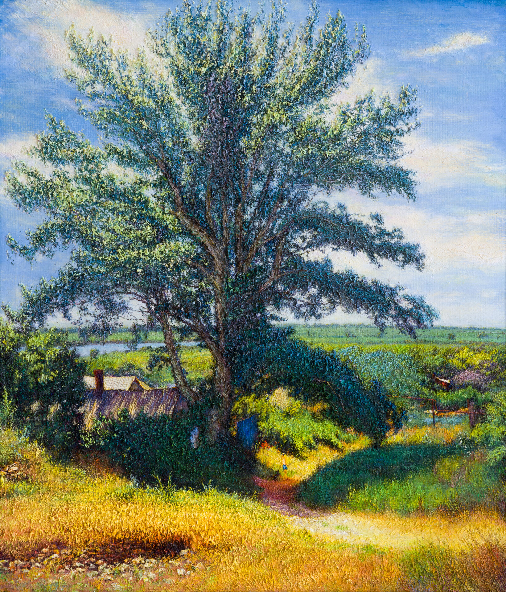 «Тополь серебристый» (из серии «Камни Танаиса») (х., м.), 73 х 63, 2012 г.