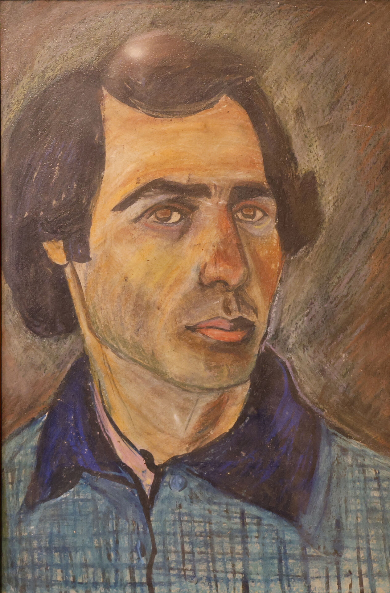 1976 «Автопортрет» картон, пастель 30 × 45 см