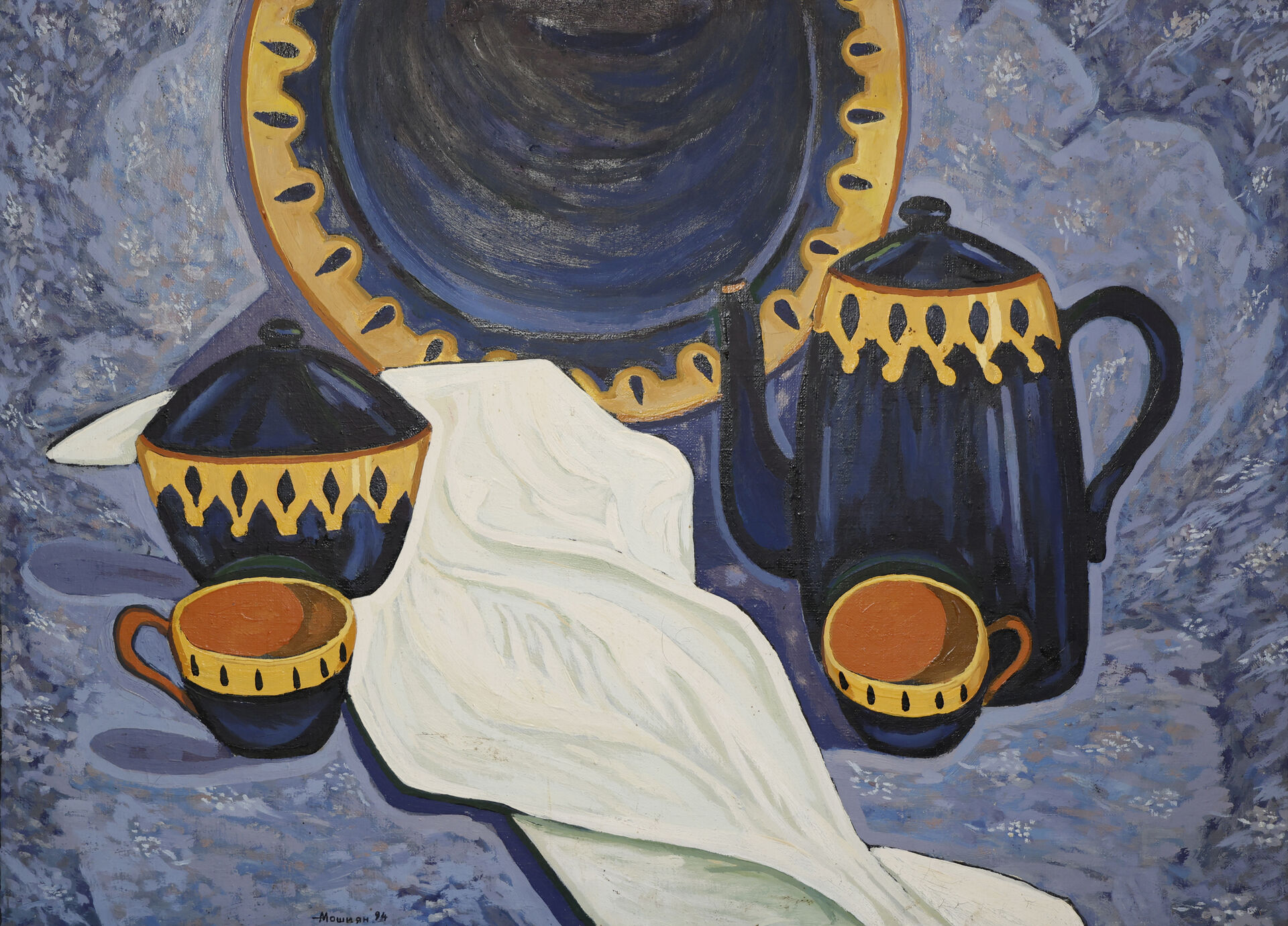 1994 «Кофейный набор» холст, масло 81 × 60 см