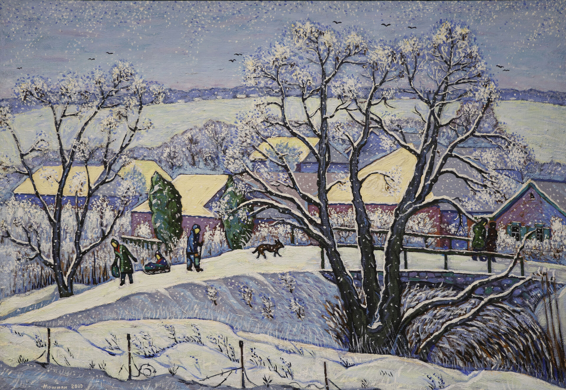 2000 «Зимний пейзаж» холст, масло 114 × 81 см