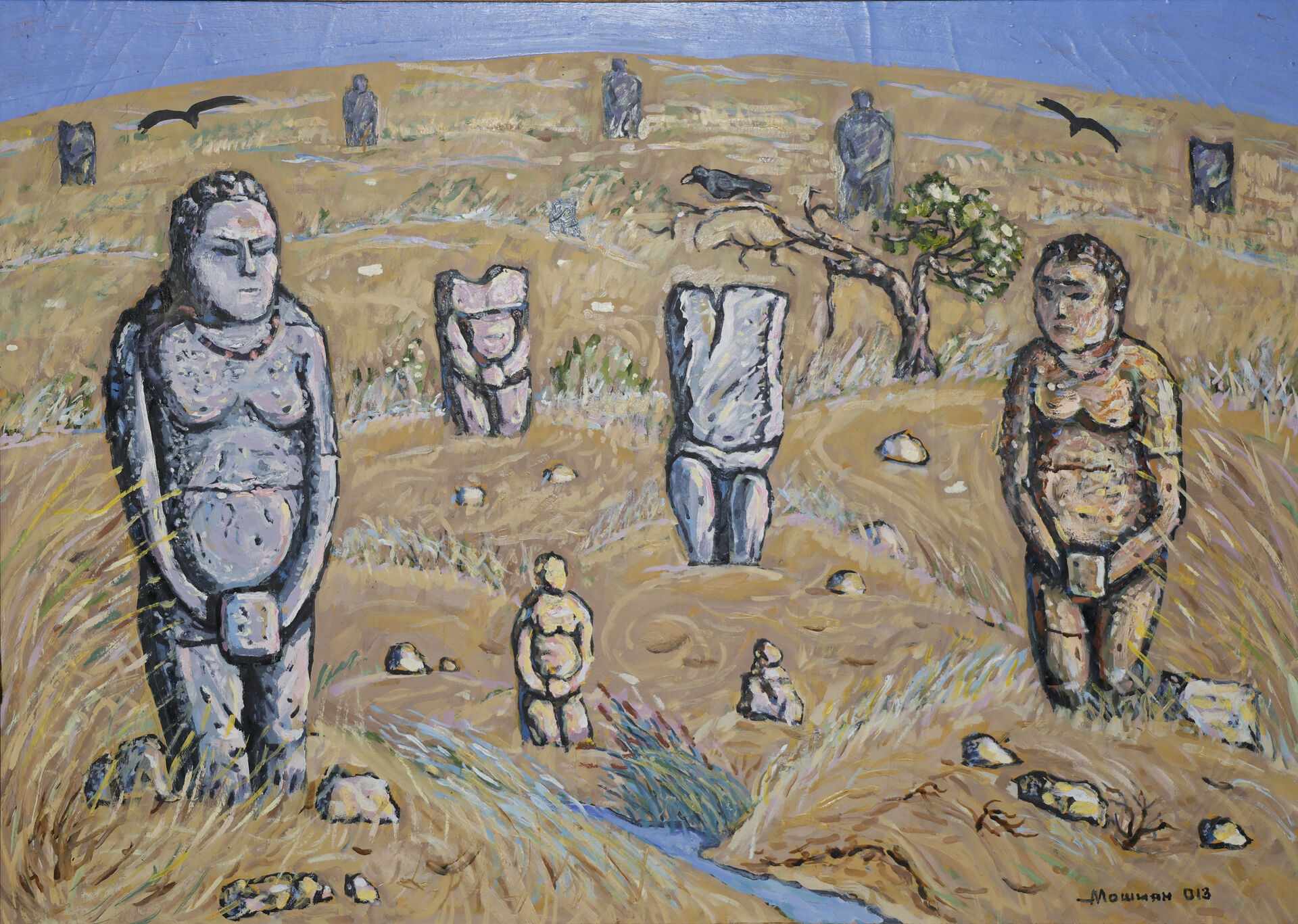 2013 «Степные идолы» холст, масло 70 × 50 см