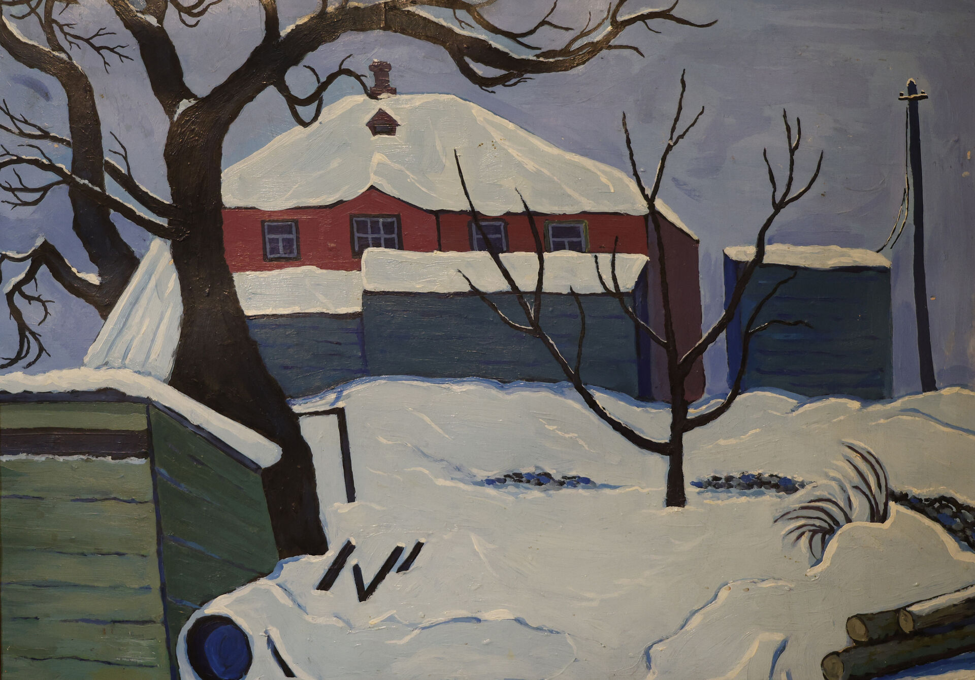 1989 «Зимний день» картон, масло 77 × 54,5 см