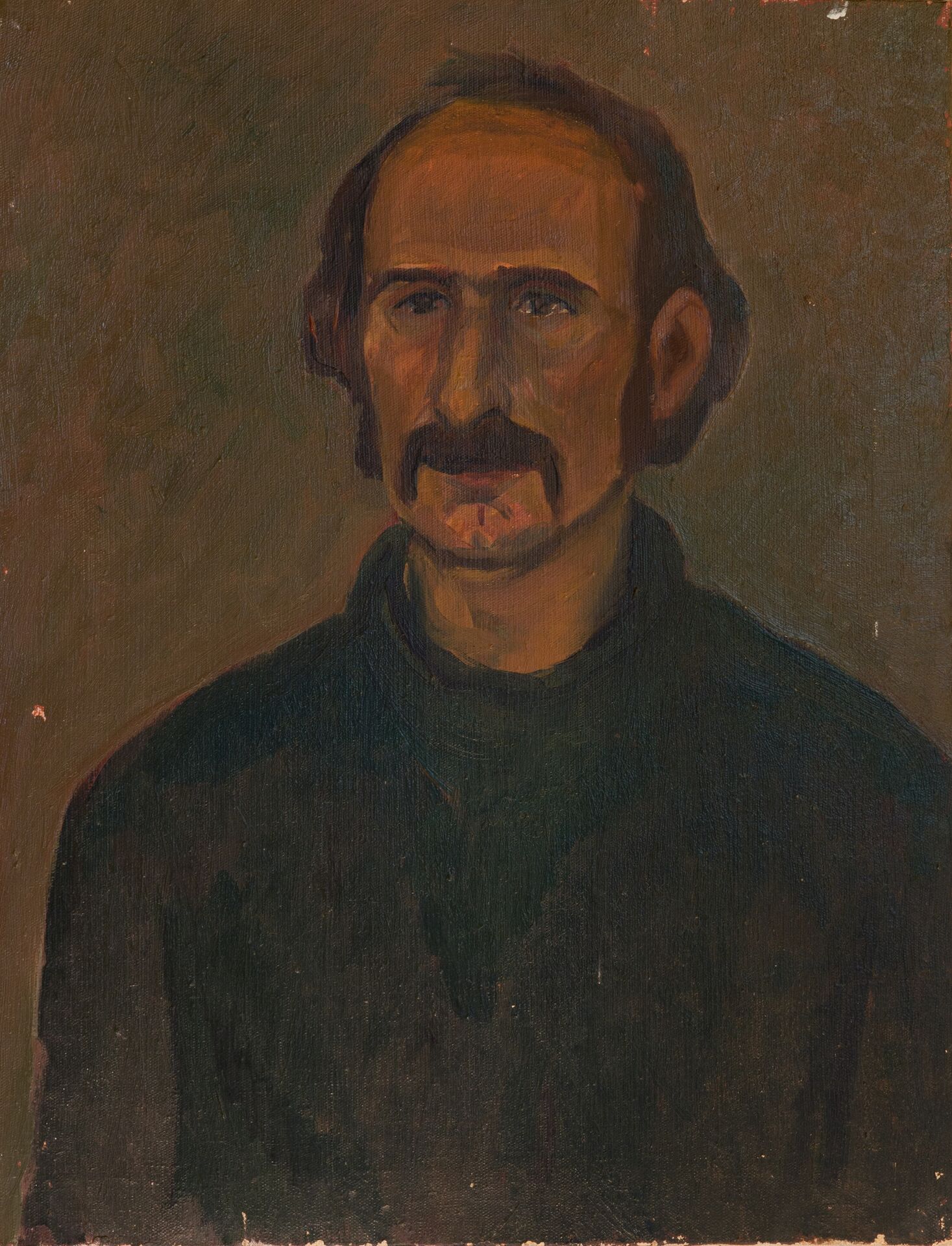 Мужской портрет. Х.,м. 67х52. 1976 г.