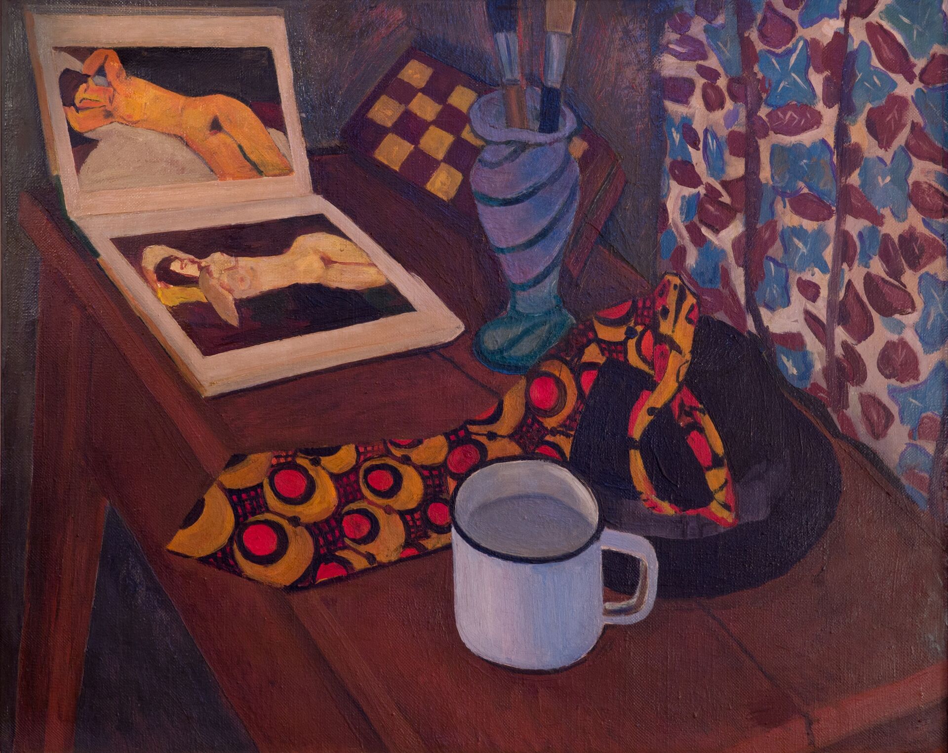 Натюрморт с книгой. Х., м. 65х81. 1977г.